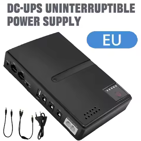 New DC1018L DC UPS Uninterruptible Power Supply 18650 Replaceable Battery Backup 5v 9v 12v 220V for 