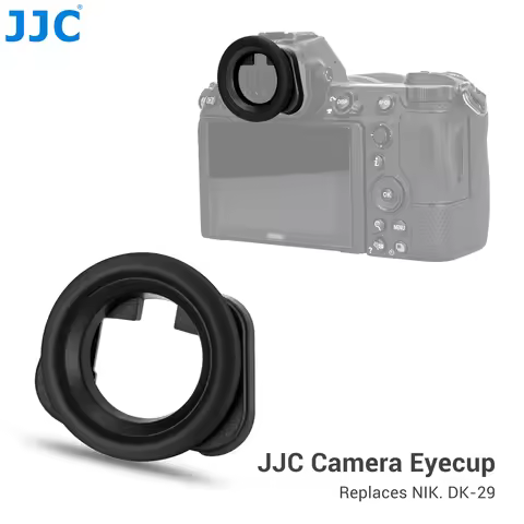 JJC Round Eyecup Soft Silicone Viewfinder Eyepiece Eyeshade Cover for Nikon Z5II Z7II Z7 Z6III Z6II 