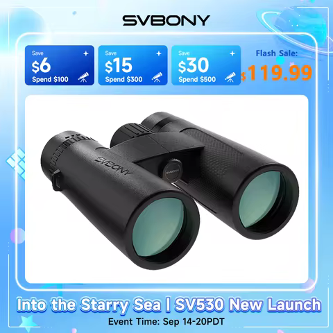 Svbony SV202 Upgraded Wide-angle ED Binoculars 8x32/8x42/10x42 Bak4 Prism IPX7 Waterproof Fogproof f