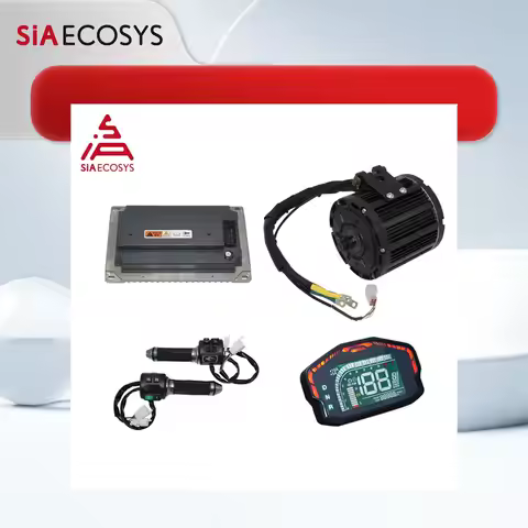 QS Motor QS138 3000W 70H V1 Mid Drive Motor Spline Shaft with VOTOL EM200-2SP CAN Controller Convers