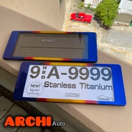 Waterproof Sign Frame HARADA Stainless Steel Standard Size 1 Pair Front-Rear A-9999 Large Edge Model