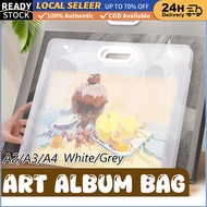 Portable Art Bag Transparent Waterproof 4K/8K/16K Drawing Paper Collection Book A2/A3/A4 Painting Pa