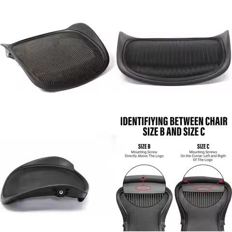 Herman Miller Aeron Classic B Size Medium Black Mesh Replacement Seat