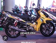 STRIPING STIKER LIST JUPITER Z TAHUN 2003 JUPITER LAMA KUNING JUPITER 2003 KUNING