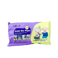 EXCUE Adult Wet Wipes/ Tisu Basah Dewasa ( 20 wipes)