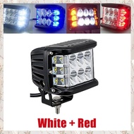(MDQS) Auto Triple Side Lighted Work Light Dome Light Burst Flashing Light Headlight Spotlight Strob