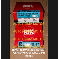 Piston RING SEHER GRAND VITARA 2.4CC J24B SIZE STD STANDARD 26014 1SET
