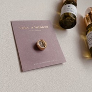 Take a Snooze瞇一下 品牌304不鏽鋼 金色質感香氛扣/口罩扣