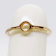 Alloy Rings US Size 6.5 Gold Golden Accessories Aksesori Emas Cincin Ladies Women Girls Wanita Birth