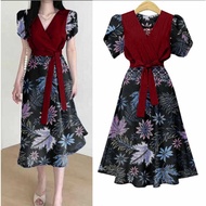LAPAKSHOP { THABI } MC DRES DAVIA BATIK WOMEN'S OUTFIT/ DRESS/ Wanita KOREAN STYLE/ DRESS/ Wanita DR