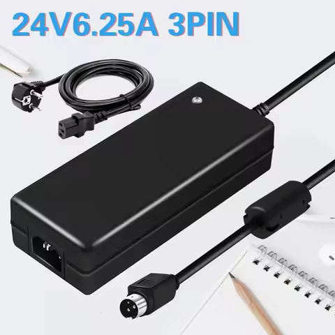 24v 2.5a 3a 6a 8a 3pin power adapter AC100V-240V to dc 24v 3PIN 60w 72w 150w 180w power supply for p