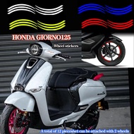 For HONDA Giorno 125 Mags Stickers Motorcycle Modification Accessories Wheel Stickers Rim Waterproof