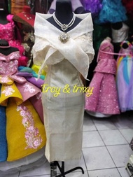 Filipiniana dress with alampay
