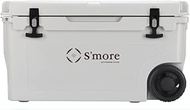 S'more Becool Cooler Box55 Large Cooler Box with Wheels 52L/55QT 52 Liters Hard Cooler Box for Campi