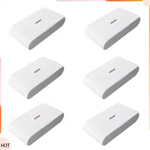 News 6Pcs 433Mhz Wireless Vibration Glass Break Detector, Adjustable Sensitivity, Compatible With Al