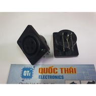 Combo of 2 canon female solder board jacks (2 pieces)