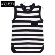 Salvatore Ferragamo [成色極佳/國內授權] 條紋針織衫，帶胸袋，S碼