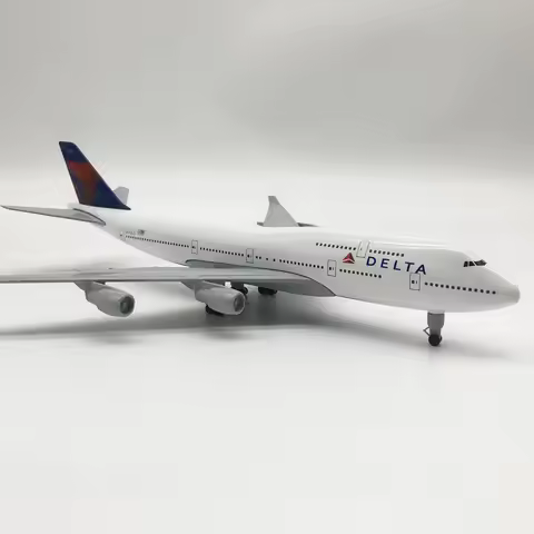 Scale Model Airplane 20cm Metaallegering Voor Delta Luchtvaart Model 747 B747 Vliegtuig Model Statis