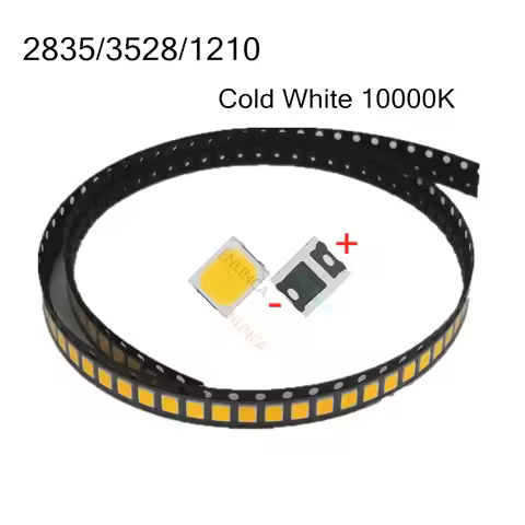 100pcs High Brightness 2835 SMD LED Chip 0.5W 1W 12V 18V 9V 6V 3V 36V Cool Cold Nature White LED 300