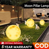 【2026 Raya】Moon Pillar Lampu Outdoor Gate Light IP67 Waterproof Column Head Lamp Fence Post Garden L