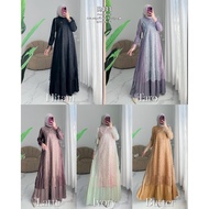 Ribyka R433 Gamis Armany Silk mix Tile Spangle