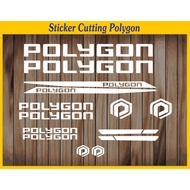 Polygon Bike Cutting Sticker Decal, MTB Racing Bike Sticker