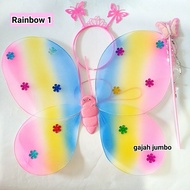 Butterfly Fairy Wings Kids Costume Set Butterfly Angel Fairy Wings Stick Headband