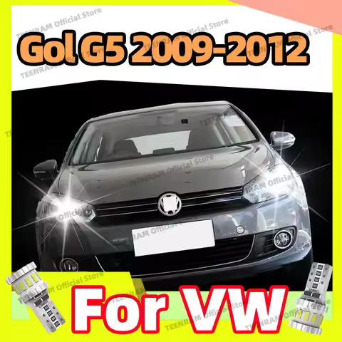 2x T10 LED Bulbs 168 194 192 For VW Gol G5 2009 2010 2011 2012 Reading Dome Marker Wedge Parking Lam