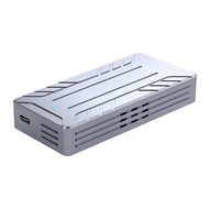 (PQMK) 40Gbps NVMe SSD Enclosure M.2 to USB Adapter with Built-in Cooling Fan Aluminum Case Supports