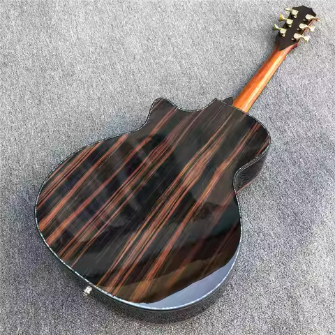 41 Inch Solid Cedar Top PS14 Acoustic Guitar Cocobolo Body Abalone Inlays Fingerboard