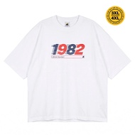 House of Smith BJM Men's Oversized T-Shirt - Us 1982 Oversized Tshirt White - Oversize T Shirt