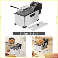 [Acituna] Electric Deep Fryer Commercial Deep Fryer Fast Heating Single Tank for Kitchen Restaurant