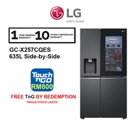 LG 635L Side-by-Side with InstaView GC-X257CSES Inverter Fridge 635L GC-X257CQES / GCX257CQES (Matte