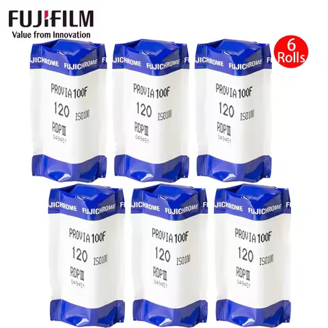1-6Rolls Original Fujifilm PROVIA120 Color Reversal Film RDP3 100F Positive Film Daylight Type (Dayl