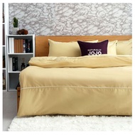 【NATURALLY JOJO】摩達客推薦-素色精梳棉床包組(標準雙人5*6.2尺)/ 大地黃/ 標準雙人5*6.2尺