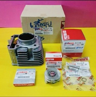 เสื้อสูบ gt125 ifino125 i แท้โรงงาน(เหล็ก)+ลูกสูบแหวนแท้yamaha 2ph