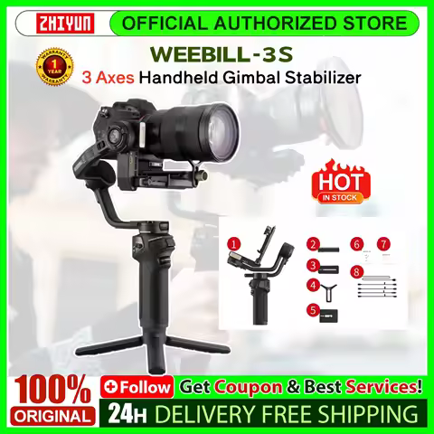 ZHIYUN Weebill 3S Stabilizer 3-Axis Handheld Gimbal·, for Sony For Canon for Panasonic for Nikon DSL