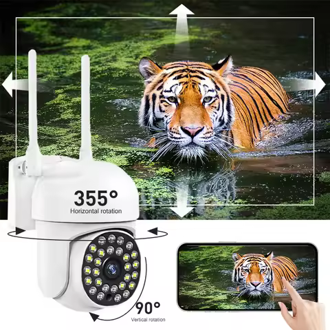 2MP PTZ YI IOT WiFi Outdoor 4X Digital Zoom Camera Home Security Auto Tracking Two Way Audio Video S