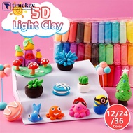 TIMEKEY 12/24/36 Color Light Polymer Clay Soft Plasticine Toy Safe Colorful Playdough Slimes Toys DIY Creative Clay Kid Toy D6O2