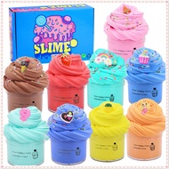 60/70ML DIY Butter Slime Fruit Kit Soft Non-sticky Cloud Slime Scented Toy Kids Gift 70ml Relieve Pressure Education Rainbow Kids Gift