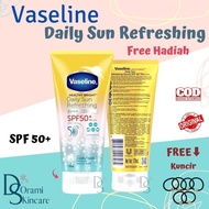 Vaseline SPF 50 Daily Refreshing Sunscreen  - Serum Perlindungan UV A / UV B Vaseline Healthy Bright