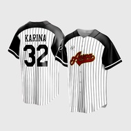 Adult T-Shirt Baseball Jersey Aespa MY Kpop Vintage Fanmade Edition Custom Full Print