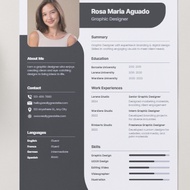 Editable Resume Template Canva Students