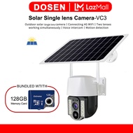 DOSEN Solar CCTV Camera Dual Lens For House WiFi 4G IP Camera Home Wireless with indoor and outdoor/