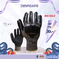 INNOSAFE KARBONHEX Anti-collision Impact Protective Gloves, anti-cutting, anti-slip, oil  abrasion r