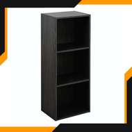 3 Tiers Wooden Rack Storage Cabinet Organaiser Bookshelf Book Shelf Rack Almari Kabinet Rak Buku Kayu 3 Tingkat