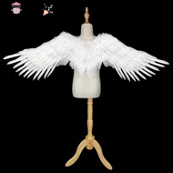 Angel Wings, Foldable Realistic Black Devil Wings, Lightweight Unisex White Swallow Wings
