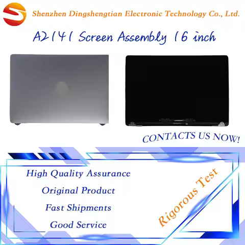 Genuine 2019 Year 16 Inch A2141 LCD Screen Assembly Gray Silver for Macbook Pro Retina Full Display 