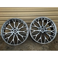 New Car Sport Rim CT PREMIUM WHEELS 19x8.5J (F) 19x9.5J (R) 5x113 ET30 (F) ET38 (R) - READY STOCK
