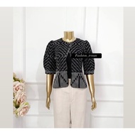 Aryana Grey Woven Blouse
